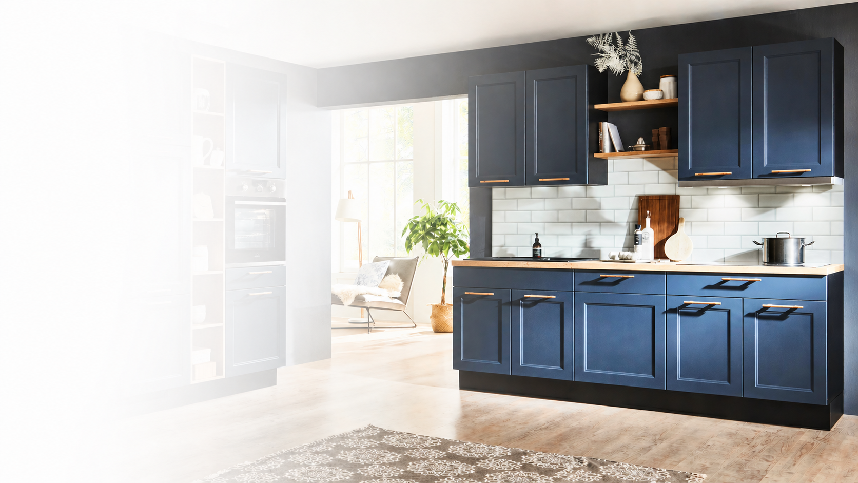 Beautiful painted kitchen cabinets